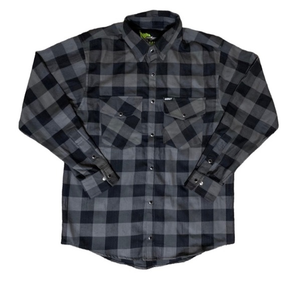 NWT Mint Speed Shop Flannel - Picture 1 of 3